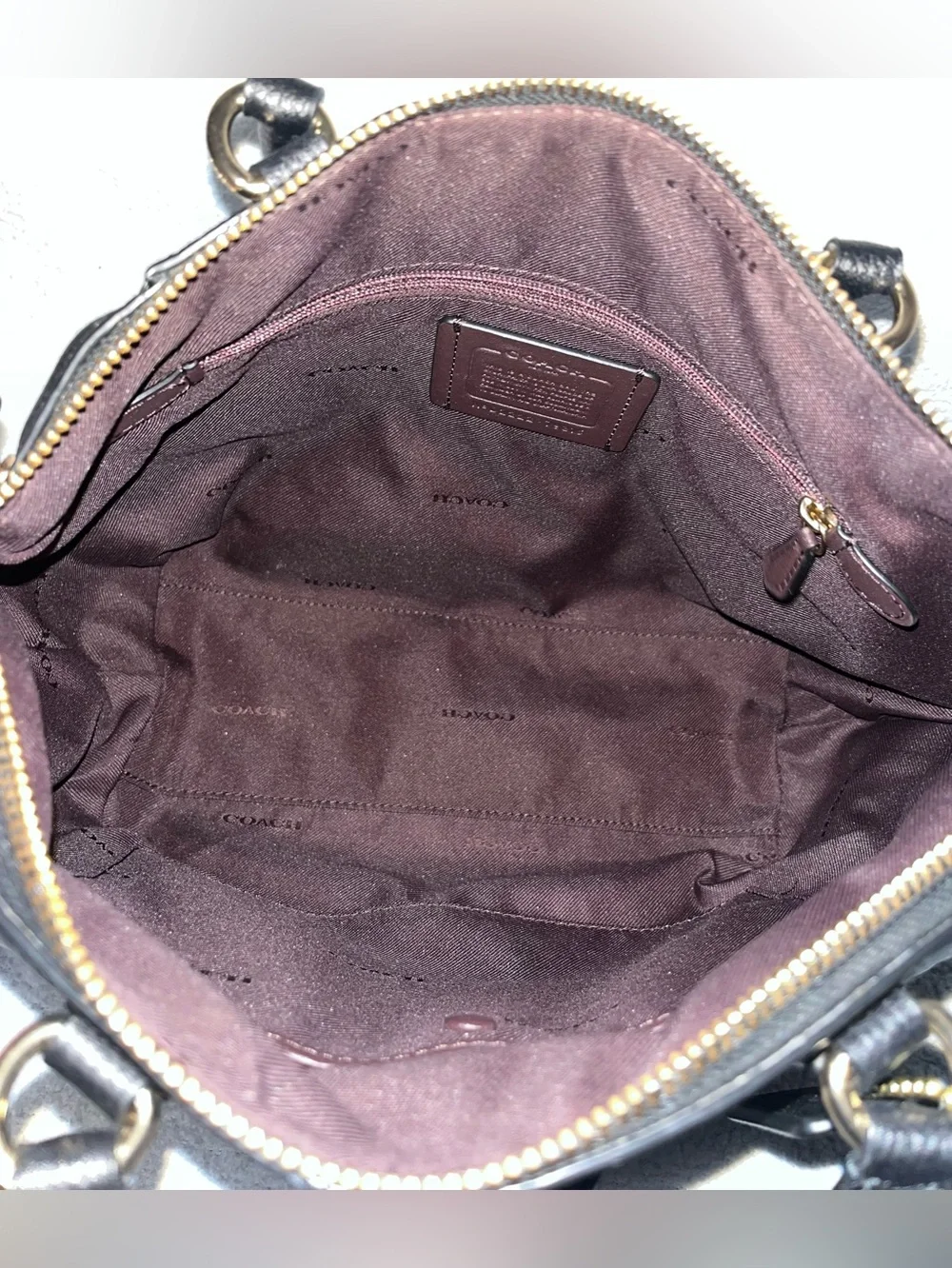 Coach Elise Pebble Leather Satchel - Picture 8 of 12